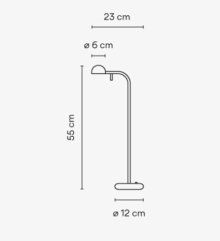 Настольная лампа Vibia Pin 1650 Green Pin 165062/10