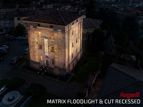 Уличный светильник AUGENTI Matrix Floodlight 14W 2700K 12 on/off Matrix 2800P/HP50.NB