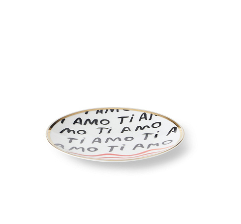 Десертная тарелка Bitossi Home Ti Amo Con Amore FTB00269