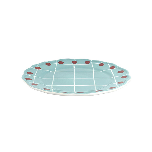 Тарелка Bitossi Home Quadri Light Blue Quadri QRI00101