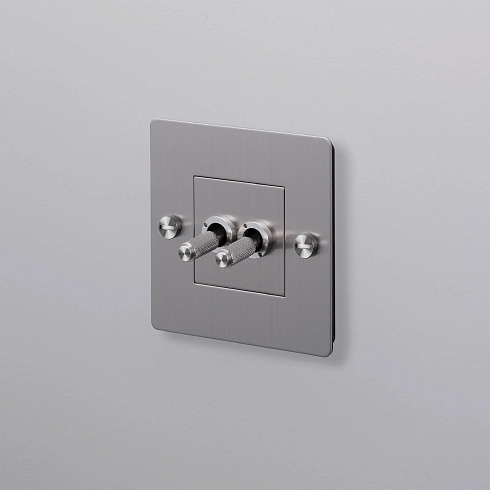 Выключатель Buster and Punch 1G Double steel Switches CTG-073784