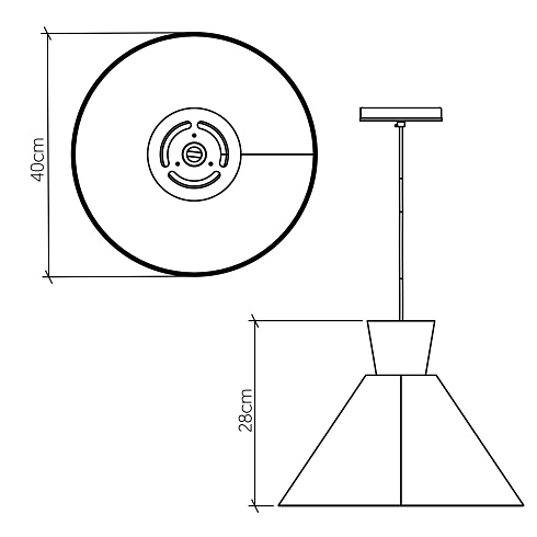 Подвесные светильники Accord Lighting QN-CONICAL-P-M-TEAK 