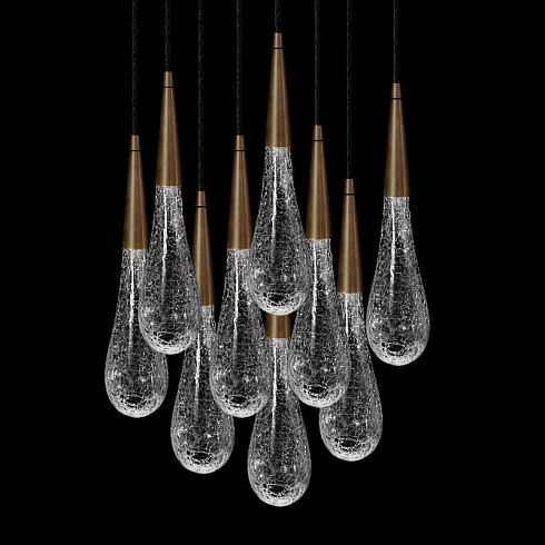 Подвесной светильник Glassburg DROP crackle DROP