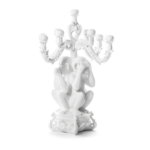 Канделябр Seletti Giant Burlesque 3 Monkeys White Burlesque 14874 BIA