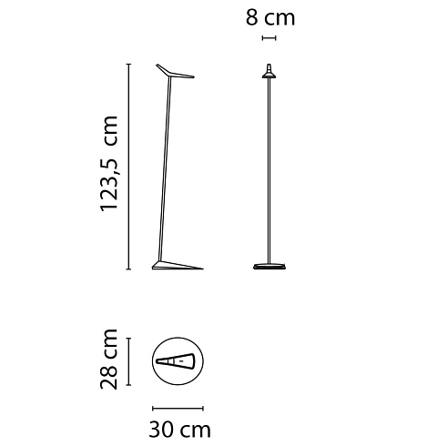 Торшер Vibia Skan 0250 White Scan 025010/26