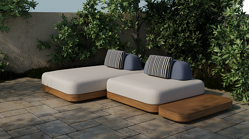 Модуль Delight Collection Outdoor Pura Pura Pura Sofa Module 1300x2083