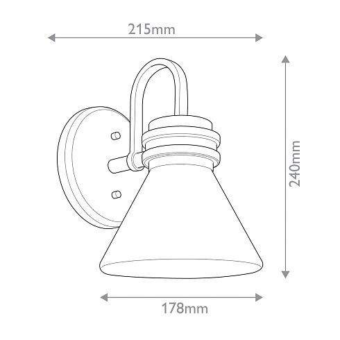 Настенные светильники Kichler KL-FARUM1-CPZ 