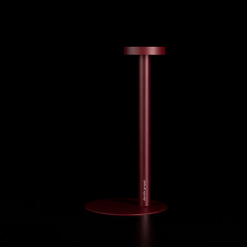 Настольная лампа Davide Groppi TeTaTeT Black Red 2700K ON/OFF  TeTaTeT 1A0313100.27.00