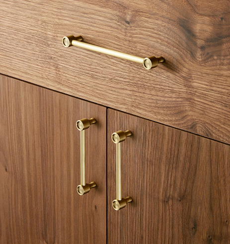 Ручка-скоба Rejuvenation Perles L.10.2 Brushed Satin Brass Perles C8339