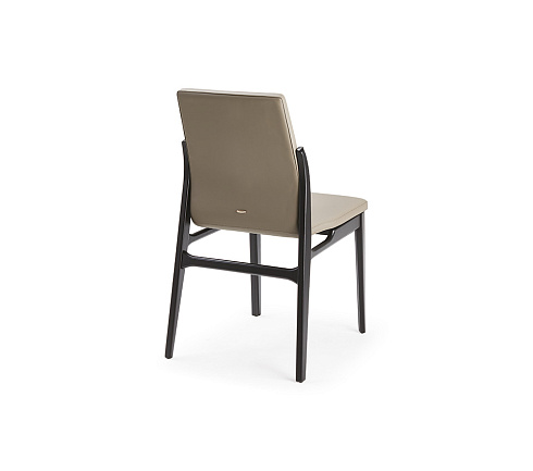 Обеденный стул Cattelan Italia Ginevra Matt Black Ecrù Ginevra Ginevra OP17 / GLV03