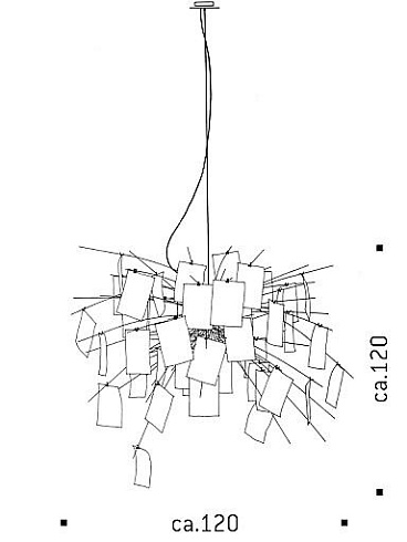 Подвесной светильник Ingo Maurer Zettel’z 5 600cm Zettel'z 1150020