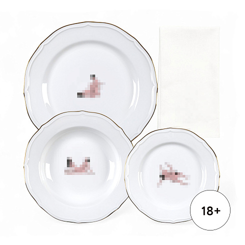 Тарелка Seletti Seikantai5271 ARCHED Set of 3 Seikantai5271 09843