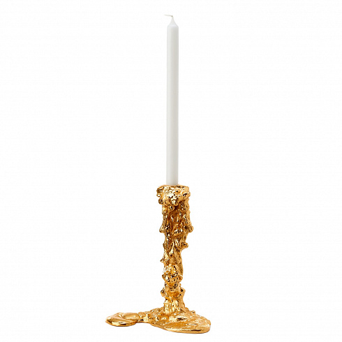 Подсвечник Pols Potten Drip candle holder gold l Candle 390-225-134