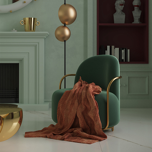 Кресло Scarlet Splendour Orion Verde Oro  Orion Lounge Chair Verde Oro