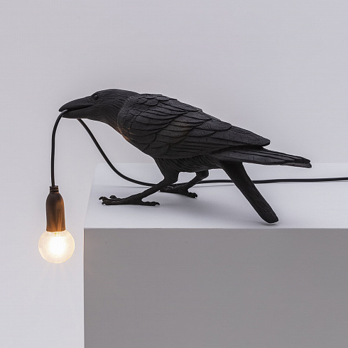 Настольная лампа Seletti Bird Playing Black Bird Lamp 14736