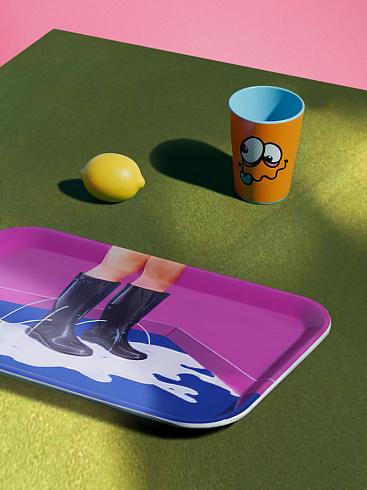 Поднос Seletti Milky Boots Toiletpaper Tray 19036