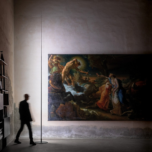 Напольный светильник Davide Groppi Origine 290 Matt Black 2700 Origine 1A2300400.27.06