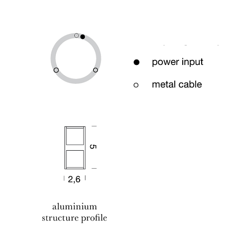 Подвесной светильник ILTI LUCE Zirkol Acoustic 90W 4000K Dali White Zirkol BZAC1710G15NBG 