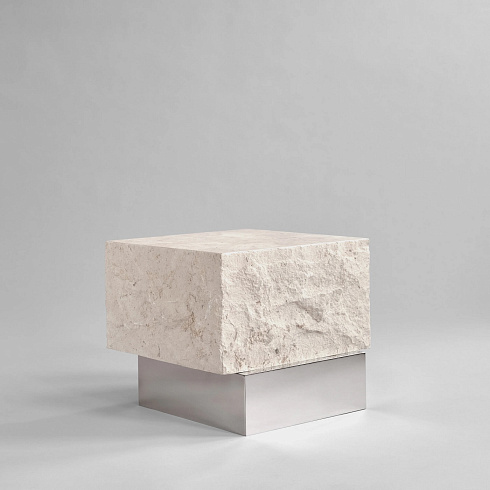 Приставной столик 101 Copenhagen Temple Low - Chrome / Limestone Temple 251039
