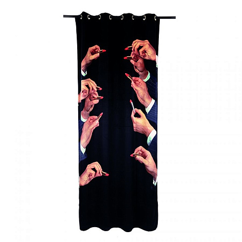 Штора Seletti Lipstick Black Toiletpaper Curtain 02413