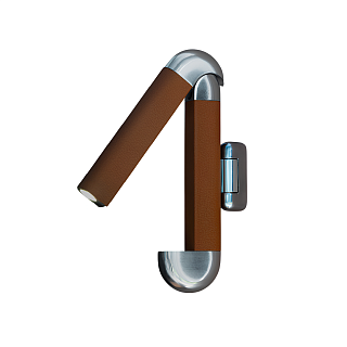 Picchio Polished aluminium / Cognac leather с внешним драйвером