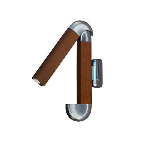 Настенный светильник Contardi Picchio Polished aluminium / Cognac leather с внешним драйвером Picchio ACAM.006310