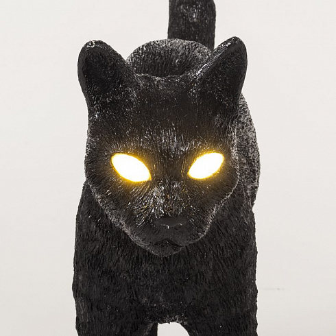 Настольная лампа Seletti Jobby The Cat Black Cat Lamp 15041