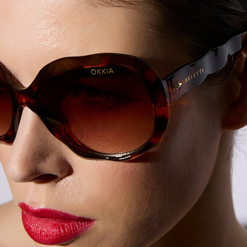 Солнцезащитные очки Seletti CALIFORNIA - Green Gradient SELETTI X OKKIA OKS05-CHG