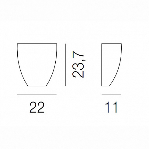 Настенный светильник Vistosi AP DAFNE BL DAFNE