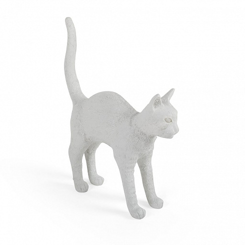 Настольная лампа Seletti Jobby The Cat White Cat Lamp 15040