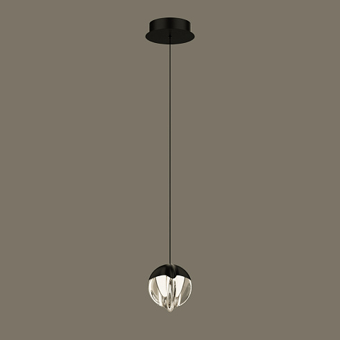 Подвесной светильник Delight Collection MD24001033-1A black/clear MD24001033