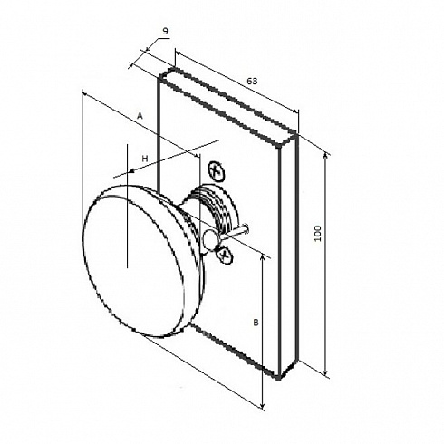 Дверная ручка Tyrons Prague Door Handles 75-FC-С-Sh-MB-P