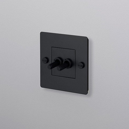 Выключатель Buster and Punch 1G Double black Switches CTG-023781