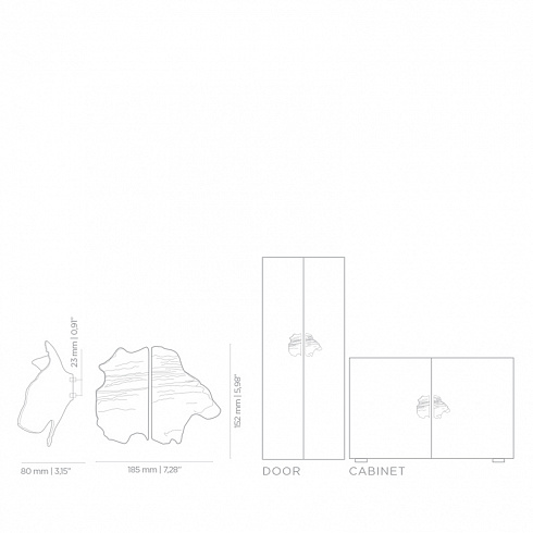 Ручка-кнопка Pull Cast Leaf Polished Brass Leaf EA1053