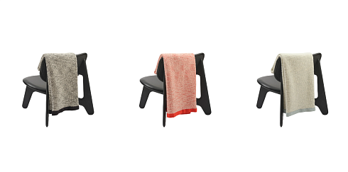 Плед Tom Dixon Thread 140x180 cm Black&White Wool Blend  Thread THTH140BLK