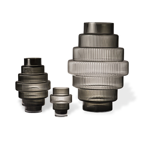 Ваза Pols Potten Steps Grey L Steps 140-205-389