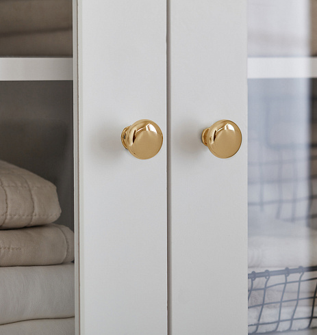 Ручка-кнопка Rejuvenation Massey d.3.2 Aged Brass Massey 6284542 (C100240)