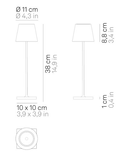 Настольная лампа Zafferano Poldina x Peanuts Strip Poldina LD0340BP4