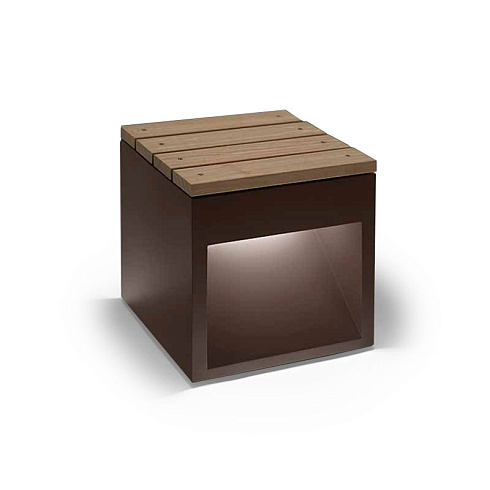 Скамья B.lux Vanlux Lap Bench 45B Led Rust Lap