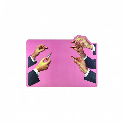 Салфетка под приборы Seletti Pink Lipstick Toiletpaper Serving 02101