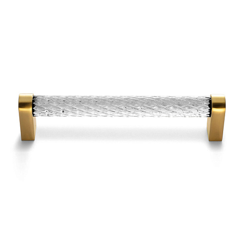 Ручка-скоба Restoration Hardware Lambeth Knurled Crystal L.10.2 Polished Brass Lambeth Knurled Crystal 10115520 PB