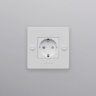 1G Schuko Type F White logo