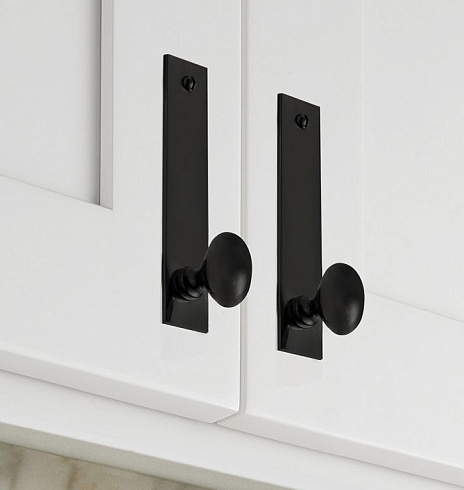 Ручка-кнопка Rejuvenation Oval Rectangle Backplate L.10.2cm Oil-Rubbed Bronze Oval 325743