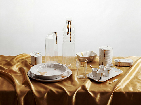 Тарелка Seletti Estetico Quotidiano Gold 2 Estetico Quotidiano 10635G2
