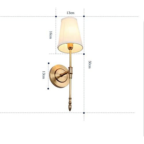 Настенный светильник Delight Collection MT8865-1WL brass Wall lamp