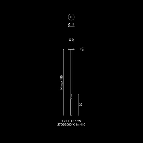 Подвесной светильник Light4 Candle Candle KANSO1L