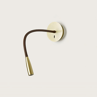 Flexi Leather brass/dark brown
