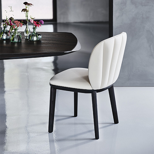 Стул Cattelan Italia Chrishell Burned Oak/Bianco Chris Chrishell FRRB/971