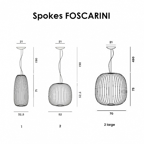 Подвесной светильник Foscarini Spokes 2 MyLight Cooper Spokes FN2640072ML_80