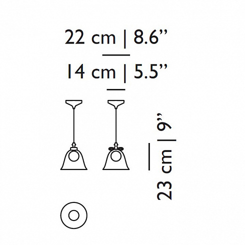 Подвесной светильник Moooi Bell Lamp S BELL